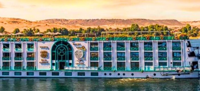 Luxury cruise ship on the Nile
