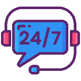 Customer support available all day